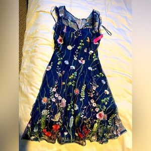 Morgan &Co. Navy/Multi Dress Style#12531; brand new; tags on; size 3